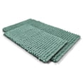 thumbnail image 6 of Microdry Chenille-Infused Memory Foam Bath Mat Set, Aqua (2-Piece), 6 of 8