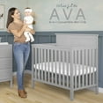 thumbnail image 3 of Dream On Me Ava 4-in-1 Convertible Mini Crib, Pebble Grey, 3 of 11