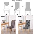 thumbnail image 4 of Halloween Chair Covers for Dining Chairs, Dining Room Chair Covers Set of 6, Stretch Parsons Chair Slipcovers, Removable Washable kitchen Chair Cover for Home Hotel Banquet Holiday Decoration, 4 of 6