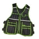 thumbnail image 3 of Bolsa portaherramientas tipo chaleco, multiusos, de tela Oxford resistente con bolsillos para herramientas. verde, 3 of 9