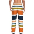 thumbnail image 3 of Bingfone Colorful Pastel Stripes Mens All Over Print Sleep Pajama Pants-Large, 3 of 9