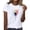 White, variant on Sexlip Women's Abstract Print Short Sleeve T Shirt Versatile Design Soft Fabric Daily Casual Wear Green XXL