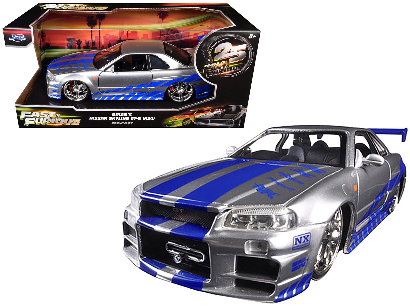 Brian's Nissan GTR Skyline R34 RHD (Right Hand Drive) Blue 