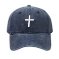 thumbnail image 2 of Only Moment Navy Everyday Premium Dad Hat Polyester Cotton Blend Men & Women's Hiking Fishing Running Golfing Hat One Size, 2 of 7