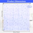 thumbnail image 2 of Floral Shower Curtain Botanical Print Fabric Shower Curtain with 12 Hooks, Waterproof Watercolor Vintage Farmhouse Bathroom Decor, 70.8" x 70.8", 2 of 8