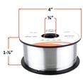 thumbnail image 4 of SÜA - ER4043 - MIG Aluminum Welding Wire - 1 Lb x 0.045'' (2 SPOOLS), 4 of 4