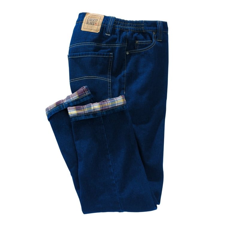 Big men's hotsell flannel lined jeans