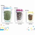 thumbnail image 2 of 10X Mason Jar Bottles Bags Reusable Food Saver Storage Bags Snacks Zipper Sealed, 2 of 6