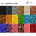 thumbnail image 3 of John Bead Czech Glass Seed Beads 10/0 (24g) Topaz World Bead, 3 of 4