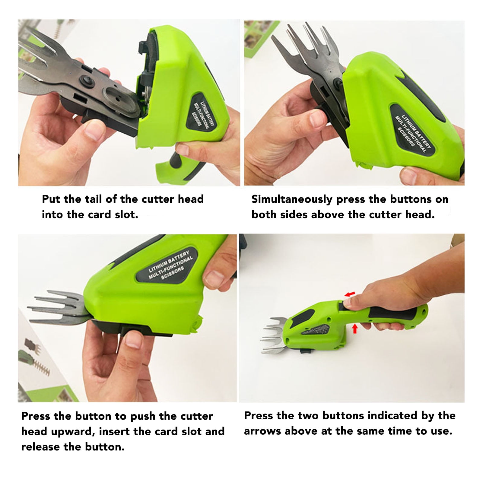 M Buder Electric Grass Shear Hedge Trimmer 3.6V 2000mAh Rechargeable Lithium Ion Battery Handheld Grass Cutter Hedge Trimming Machine for Garden Patio Lawn (10.2 inches / 25.9 cm)