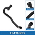 thumbnail image 3 of Unique Bargains Engine Radiator Hose No.64219363338 Coolant Water Pump Hose for BMW 230i 2.0L 2017-2020 Rubber Black, 3 of 6