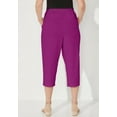 thumbnail image 5 of Catherines Women's Plus Size Suprema Elastic Waist Capri Pant (Petite Available), 5 of 6