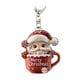 thumbnail image 1 of xihome Llavero colgante acrlico bidimensional con muñeco de nieve navideño para coche, 1 of 6