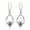 Purple, variant on Sterling Silver and Blue Topaz Marquis Dangle Earrings