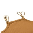 thumbnail image 4 of Girl‘s Vest  Children‘s Solid Color Ribbed Sling Tops Tight Sleeveless Shirt Camisole for Kids, 4 of 5