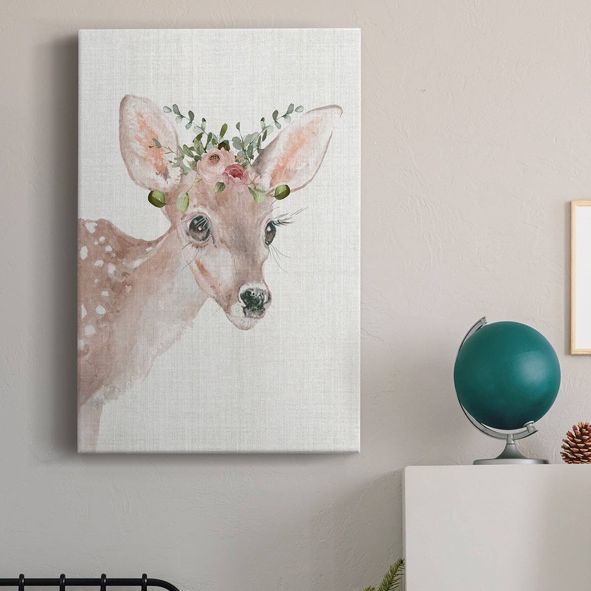 Dressy Fawn Premium Gallery Wrapped Canvas - Ready to Hang