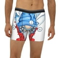 thumbnail image 2 of Cauagu Medicine Gnome Truck Red Print Men's Boxer Briefs, Funny & Cute Underwear Elastic Waistband Briefs Ideal Gift for Men,1-Pack, 2 of 7