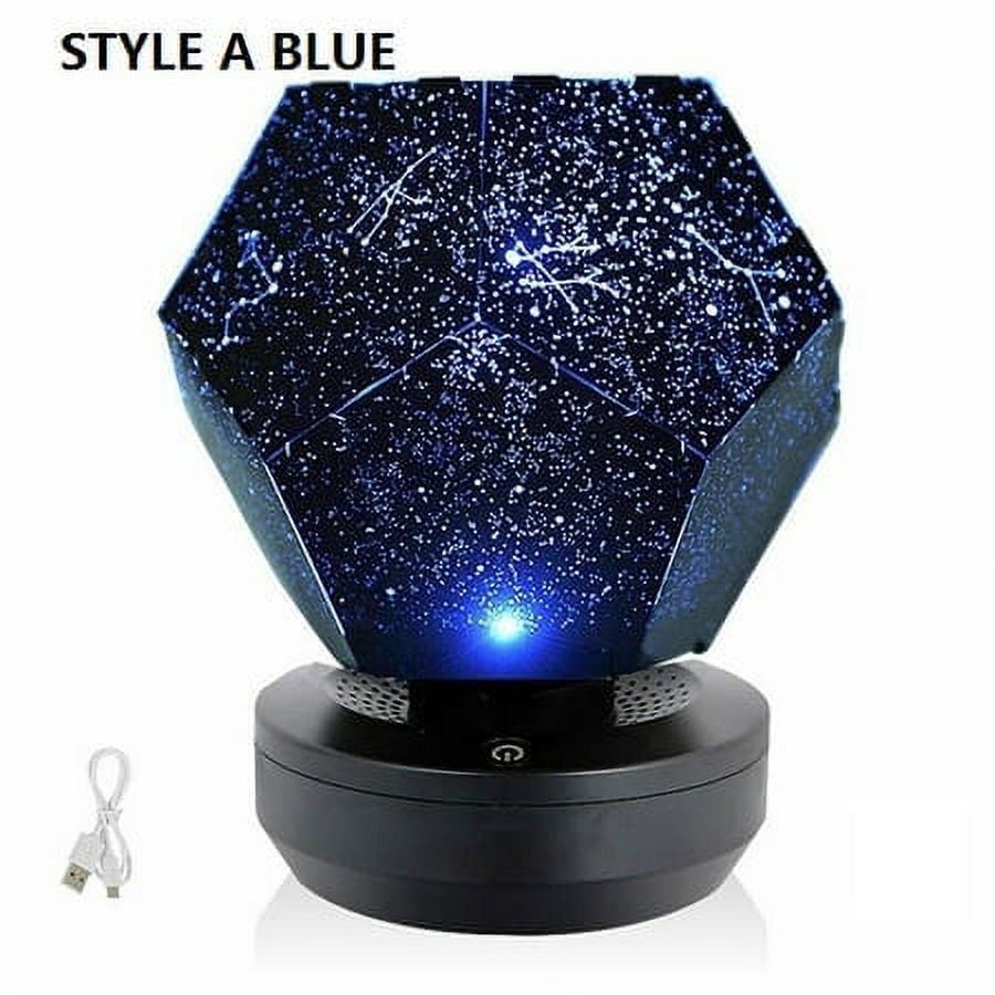 Romantic LED Starry Night Lamp 3D Star Projector Light for Bedroom Decor, USB Music Galaxy Sky Projector Lights