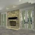 thumbnail image 4 of Achim Buffalo Check Indoor Polyester/Cotton Light Filtering Checkered Door Curtain Panel, Sage, 25-in W x 72-in L, 4 of 8