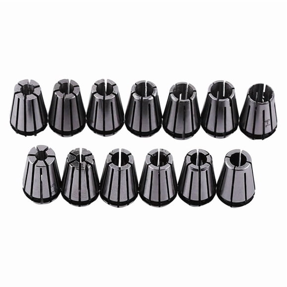 15PCS ER11 Collet Set, Spring Collet Chuck, CNC Spindle Collet, 65Mn Spring Steel Replacement Collet