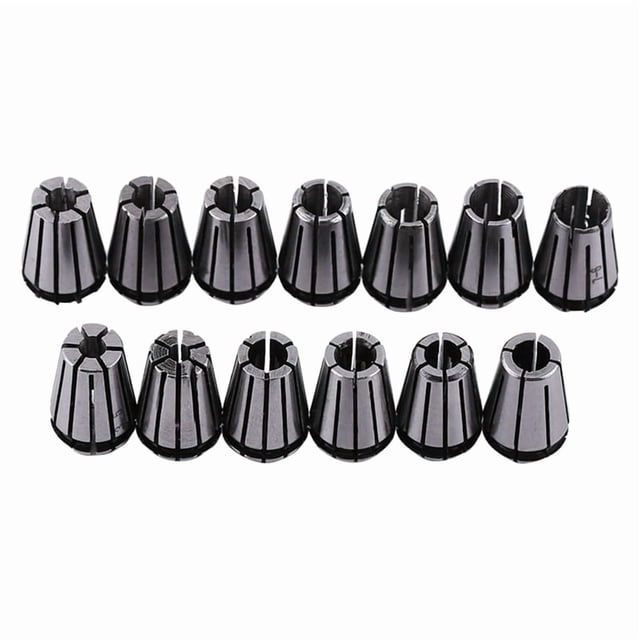 15PCS ER11 Collet Set, Spring Collet Chuck, CNC Spindle Collet, 65Mn Spring Steel Replacement Collet