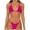 Hot Pink, variant on Bikini Sets for Women Halter V Neck Triangle Swimsuits Solid Color Swim Suits for Wome,Hot Pink,M