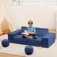 thumbnail image 2 of Yeshouse Sofá infantil modular de 12 piezas, sofá de juego plegable con pelotas y túnel, convertible y de espuma suave, ideal para sala de juegos, juegos, dormir y creatividad, 2 of 8