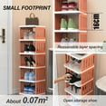 thumbnail image 3 of 12-Tier Shoe Storage Rack, Compact Narrow Shoe Cabinet Organizer for Home, Bedroom, Entryway, Closet - W-12016, 3 of 5
