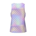 thumbnail image 5 of Gaeub Fish Scale1 Men's Athletic Tank Top, Workout Sleeveless Shirts, Running Tank Tops for Gym, Running, Training - 3X-Large, 5 of 9