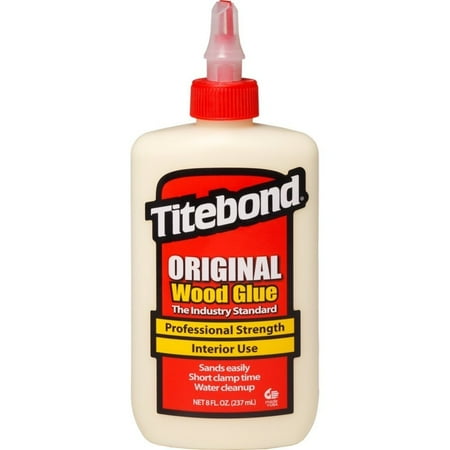 Titebond Original Wood Glue 5063, Industry Standard for Woodworking, Furniture Repair/Assembly, Construction, Home Repair or Modeling, 8 oz