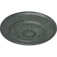 thumbnail image 3 of Ekena Millwork 23 1/2"OD x 2 3/4"P Floral Ceiling Medallion, Hand-Painted Athenian Green Crackle, 3 of 6