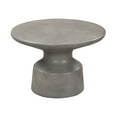 thumbnail image 2 of Sephie Round Pedestal Coffee Table in Gray Concrete, 2 of 3