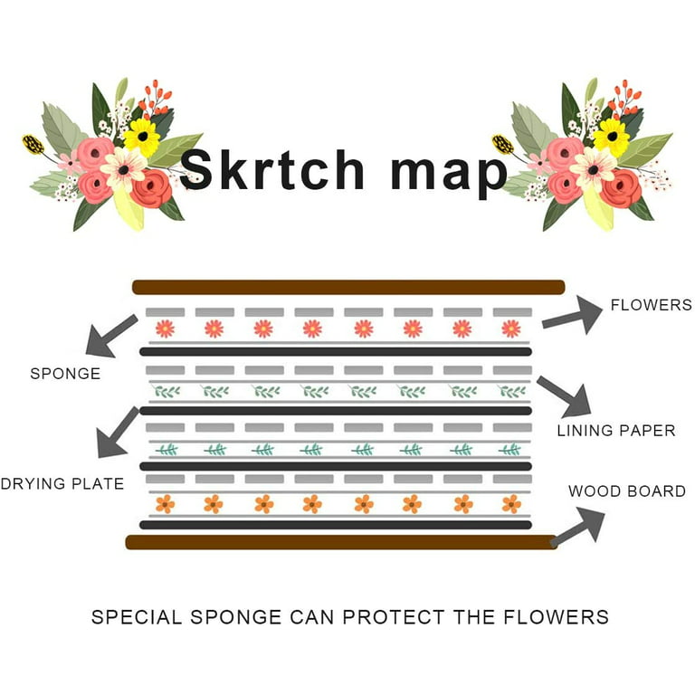 6 Layers Flower Press Kit DIY Plant Specimen Drying Board Floral Craft  Tools