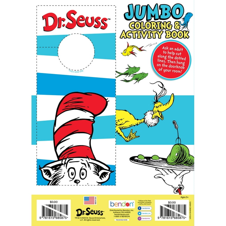 Dr. Seuss Jumbo Coloring & Activity Book