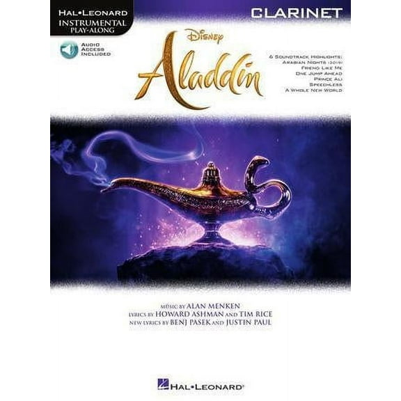 Hal Leonard Aladdin Instrumental Play-Along Series for Clarinet Book/Audio Online