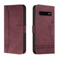 thumbnail image 1 of Funda con tapa estilo vintage para Samsung S10 Plus, ranura para múltiples tarjetas, protección total, estilo retro, material PU+TPU, 1 of 5
