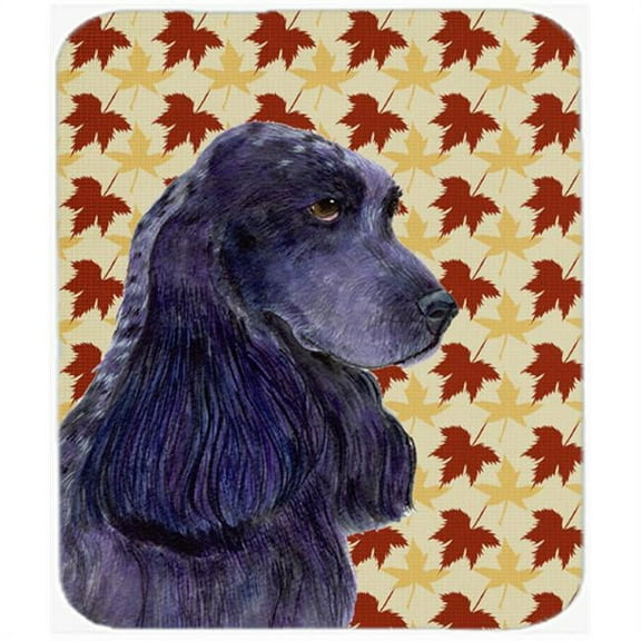 Carolines Treasures  Cocker Spaniel Fall Leaves Portrait Mouse Pad - 9.5 x 8 in.