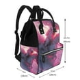 thumbnail image 2 of Fuzoiu Astronaut Riding Fiery Horse Print Diaper Bag Backpack,Baby Essentials Travel Tote,Multi function Waterproof Diaper Bag, Travel Essentials Baby Bag - Unisex, 2 of 6