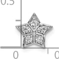 thumbnail image 4 of 14K White Gold Diamond Star Chain Slide Pendant (Width 8) (Length 8) - Jbsp, 4 of 5