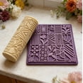 thumbnail image 4 of High Detail 3D Abstract Geometric Texture Roller for Polymer Clay - Durable Embossing Tool for Ceramics & Crafts, 4 of 6
