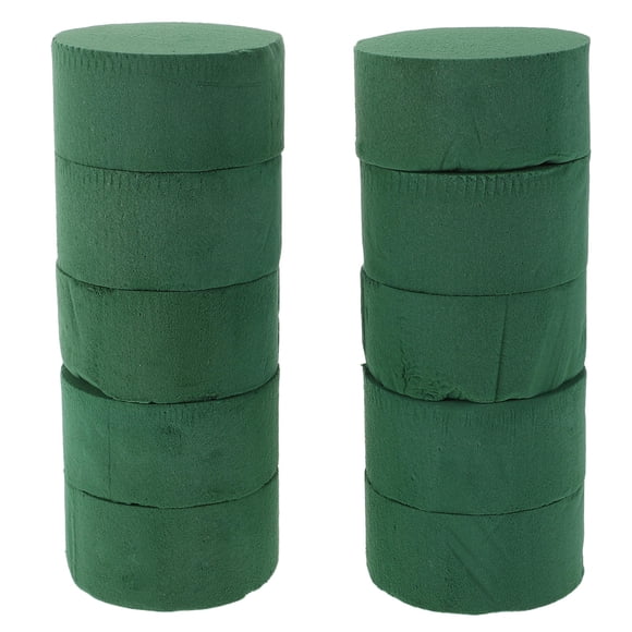 GARVALON 10 Pcs Mousse Florale Verte pour Arrangement Floral Base pour Mariages et Décoration Intérieure