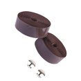 thumbnail image 2 of Transemion 2x Shock Absorption Bicycle Handlebar Tape For Smooth Ride Good Ductility FauxLeather Bike Coffee, 2 of 6