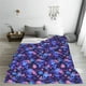 thumbnail image 5 of Fotbe Skull daisy purple Manta de Franela Acolchonada con Estampado, Súper Suave y Esponjosa, Extra Grande para Sofá, Cama, Uso Todo el Año-80"x60", 5 of 7