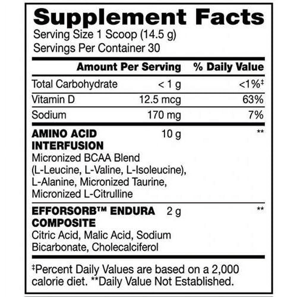 BSN Amino X Amino Acids + BCAA Powder, Tropical Pineapple, 30 Servings