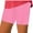 Pink, variant on FAIWAD Women's Elastic Waist Short Leggings Casual Quick Dry Biker Shorts Hollow Out Breathable Beach Short Pants