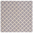 thumbnail image 2 of SAFAVIEH Cambridge Kenneth Geometric Diamonds Wool Area Rug, Silver/Ivory, 4' x 4' Square, 2 of 12