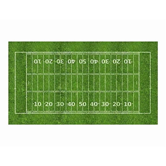 Football Field Edible Image Icing Cake Topper for Quarter Sheet Cake, by TNCT