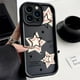 thumbnail image 2 of Bonita funda de silicona con estrellas rosas para iPhone 16, 15, 14 Pro Max, 13, 12, 11 Pro Max, X, XS, XR, 7, 8, 15, 14 Plus, SE 2020, a prueba de golpes, 2 of 4