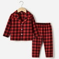 thumbnail image 1 of Pijama de franela Herrnalise para bebés y niños pequeños, de algodón, con botones, de 2 piezas (3 meses a 12 años), 1 of 8