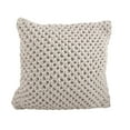 thumbnail image 4 of Saro Lifestyle Knitted 20-inch Down Filled Throw Pillow Mocha, 4 of 4